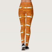 Blauhelme stehend-goldbraun leggings (Rückseite)