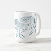 Blauhelme-Tasse, Tasse von Rinderhunden, Hundesche (VorderseiteRechts)