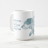 Blauhelme-Tasse, Tasse von Rinderhunden, Hundesche (Vorderseite Links)