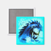 Blauhengst-Magnet Magnet (Vorderseite/Rückseite)