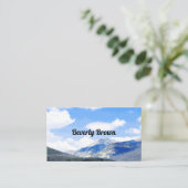 Blauhimmel - landschaftliche Gebirgslandschaft Visitenkarte (Stehend Vorderseite)