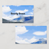 Blauhimmel - landschaftliche Gebirgslandschaft Visitenkarte (Vorne/Hinten)