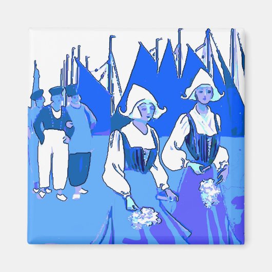 Blauholländisch, Mädchen Magnet (Vorne)