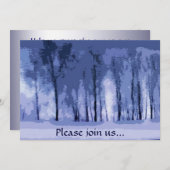Blauholz-Wintersolstice-Party Einladung (Vorne/Hinten)