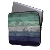 Blauholzkörner Fahne fein Gay Men Stolperflagge Laptopschutzhülle (Vorderseite Links)