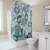 Blauindigo Duschvorhang (Beispiel)