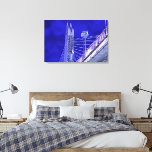 Blaujiefang-Brücke Leinwanddruck (Insitu (Schlafzimmer))