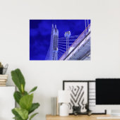 Blaujiefang-Brücke Poster (Heimbüro)