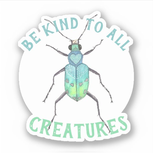 Blaukäfer Aufkleber (Vorderseite)