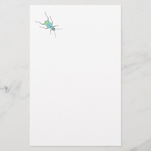 Blaukäfer Briefpapier (Rückseite)
