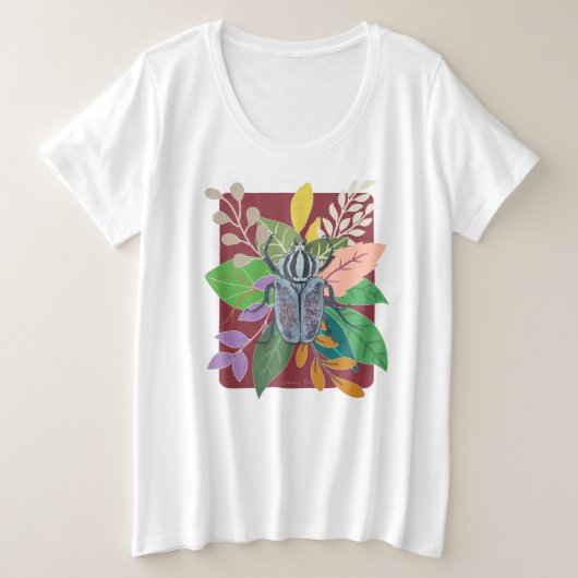 Blaukäfer Große Größe T-Shirt (Design vorne)