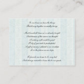 Blaukäfig, Liebesvögel, die gute Karten wünschen (Rückseite)