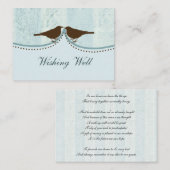 Blaukäfig, Liebesvögel, die gute Karten wünschen (Vorne/Hinten)