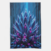 Blaukaktus Geschirrtuch (Vertikal)