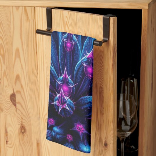 Blaukaktus Geschirrtuch (Drittel gefaltet)