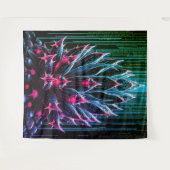 Blaukaktus Wandteppich (Vorderseite (Horizontal))