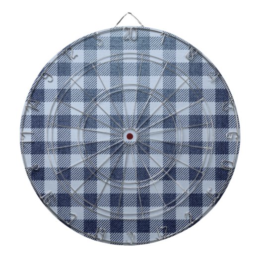 Blaukariert Dartscheibe (vorne)