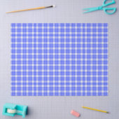 Blaukariert Seidenpapier (Basteln)