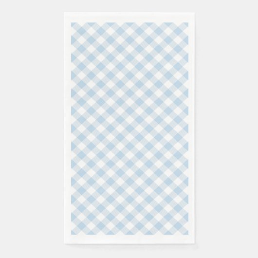 Blaukariert Serviette (Vorderseite)