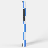 Blaukariertes Muster Hintergrund Samsung Galaxy Hülle (Rechte Seite)