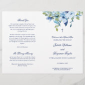 Blaukatholische Hochzeitsfeierlichkeiten Programm (Vorderseite)