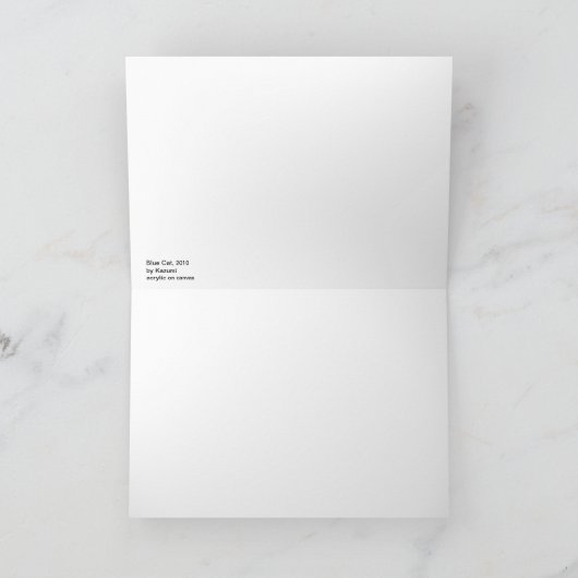 Blaukatze Karte (Innenseite)