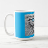 Blaukatzenportrait Kaffeetasse (Links)