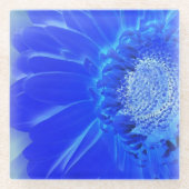 Blaukehlchen Glasuntersetzer (Vorderseite)