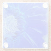 Blaukehlchen Glasuntersetzer (Rückseite)