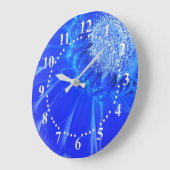 Blaukehlchen Große Wanduhr (Winkel)