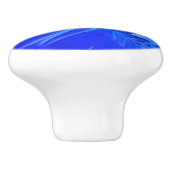 Blaukehlchen Keramikknauf (Seitenansicht)