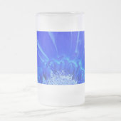 Blaukehlchen Mattglas Bierglas (Mittel)