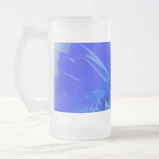 Blaukehlchen Mattglas Bierglas (Links)