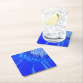 Blaukehlchen Rechteckiger Pappuntersetzer (Vor Ort)