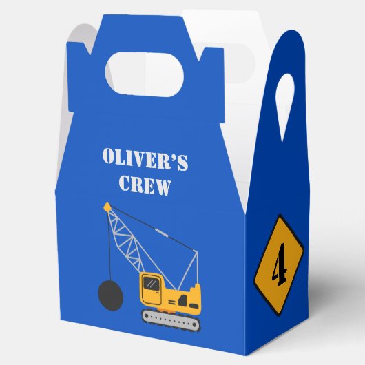 Blaukinderbaupapier Geschenkschachtel (Geöffnet)