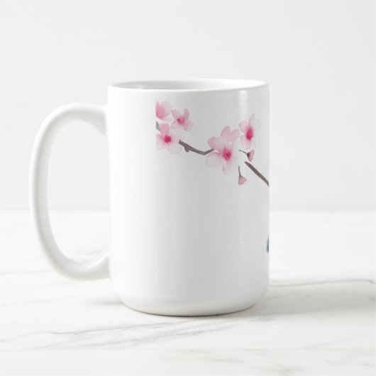 Blaukirschblüten-Tasse Kaffeetasse (Links)