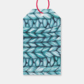 Blauknitted Christmas Geschenkanhänger (Rückseite)