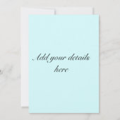 Blauknotted Nautical Wedding Einladung (Rückseite)