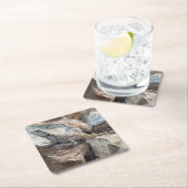 BlaukopfAgama Rechteckiger Pappuntersetzer (Vor Ort)