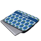 Blaukopfpapagei Laptopschutzhülle (Vorne Knopf)