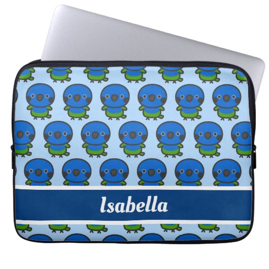 Blaukopfpapagei Laptopschutzhülle (Vorderseite)