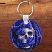 Blaukopfschädel Schlüsselanhänger (Vorderseite)