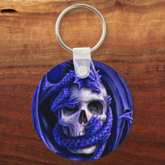 Blaukopfschädel Schlüsselanhänger (Vorderseite)