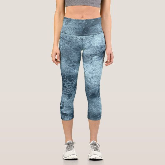 Blaukoralle Capri Leggings (Vorderseite)