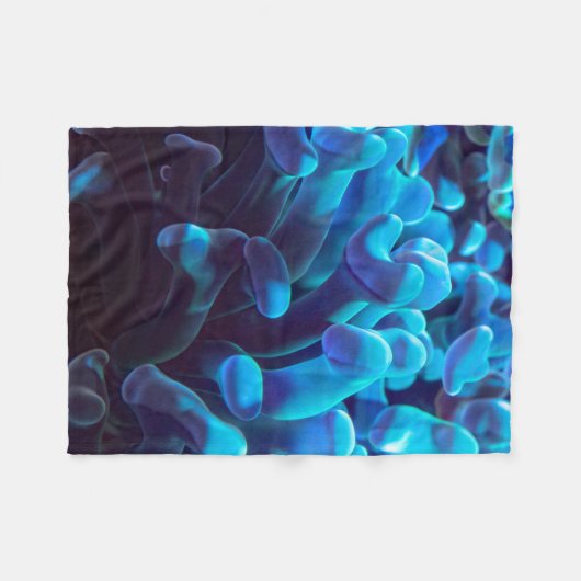 Blaukoralle Fleecedecke (Vorderseite (Horizontal))