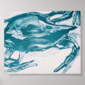 Blaukrabbe Poster (Vorne)