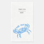 Blaukrabbe Serviette (Vorderseite)