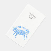 Blaukrabbe Serviette (Ecke)