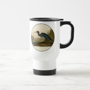 Blaukranich-Reiher-Audubon-Druck Küstenkunst Reisebecher