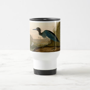 Blaukranich-Reiher-Audubon-Druck Küstenkunst Reisebecher